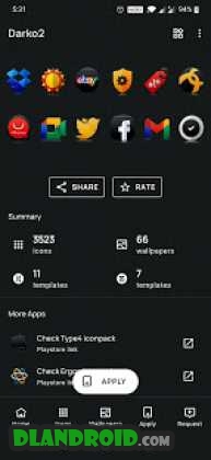 Darko 2 – Icon Pack 2.3 Apk Patched Mod latest