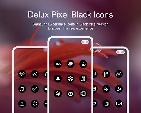 Delux Black - Round Icon Pack Apk