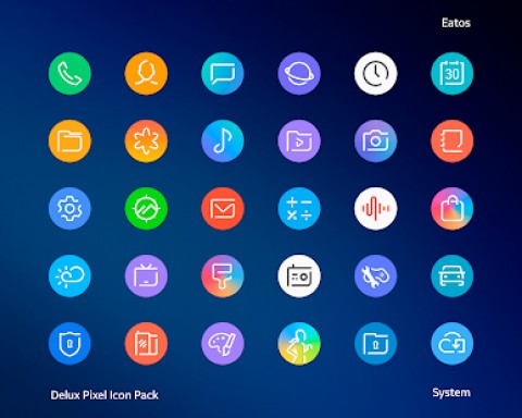 Delux – Round Icon pack 1.4.8 Apk Patched Mod