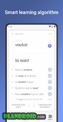 French Words. Flash Cards. Vocabulary builder Apk