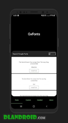GxFonts - Custom fonts for Samsung Galaxy Apk