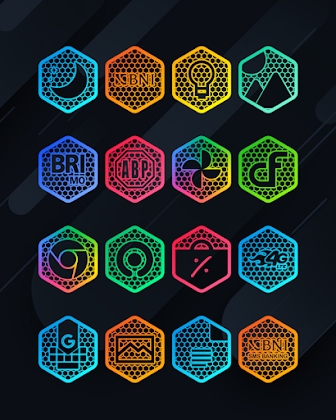 Hexanet - Neon Icon Pack Apk Mod