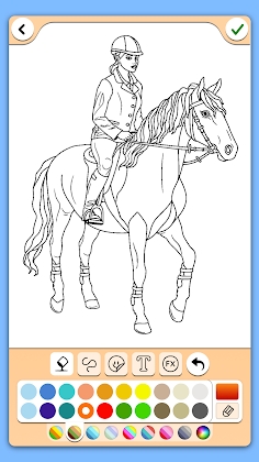 Horse coloring pages game Apk Mod