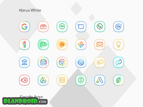 Horux White - Icon Pack Apk