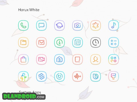 Horux White – Icon Pack 3.9 Apk Patched