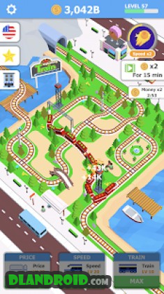 Idle Sightseeing Train - Game of Train Transport Apk Mod