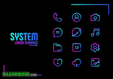Lineon Icon Pack : LineX Apk