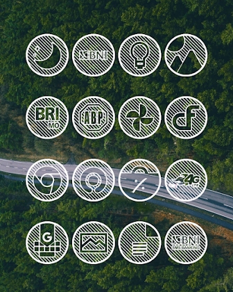 Lines Circle - White Icon Pack Apk Mod