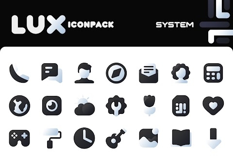 LuX Black Icon Pack Apk