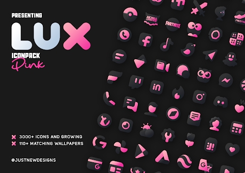 LuX Pink IconPack Mod Apk 1.0 Patched