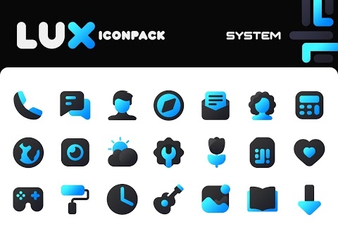 Lux Blue Icon Pack Apk