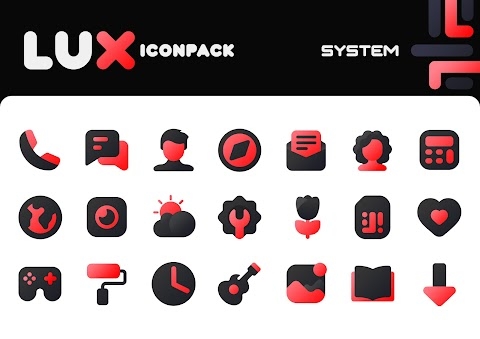 Lux Red IconPack Apk