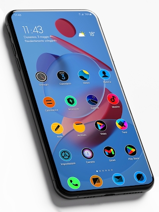 MIUl Circle Fluo - Icon Pack Apk