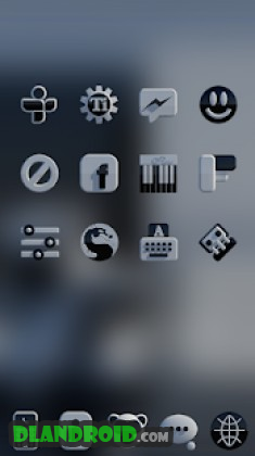 MONOO Icon Pack Black & White 3D HD Apk