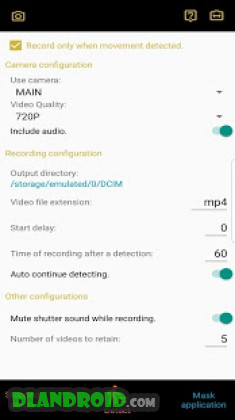 MoCa - Motion Detection Camera and Dashcam Apk Full