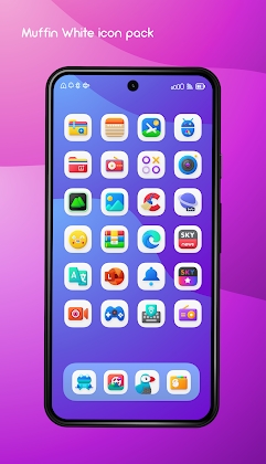 Muffin White Icon Pack Apk