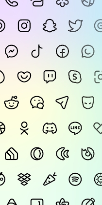 NYON DARK Icon Pack Apk