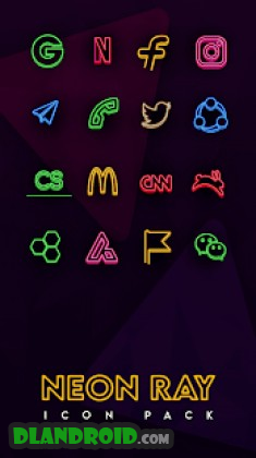 Neon Ray Icons - Icon pack Apk