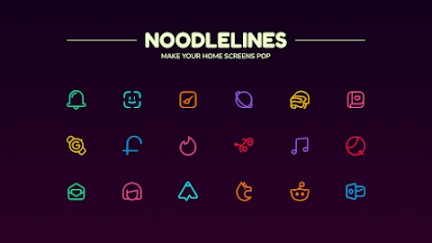 Noodlelines Icon Pack Apk Mod