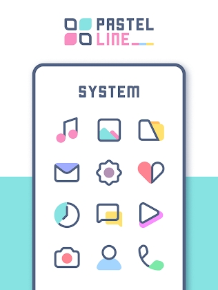 PastelLine IconPack Apk Mod