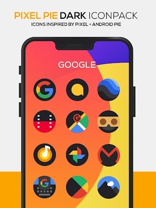 Pixel DARK Icon Pack Apk