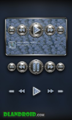 Poweramp Widget Blue Snake Apk