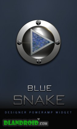 Poweramp Widget Blue Snake Apk