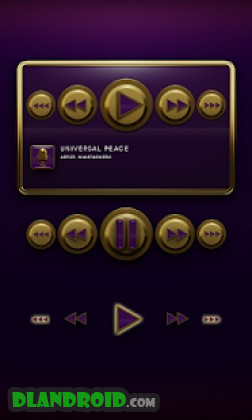 Poweramp Widget Purple Elegance Apk Full