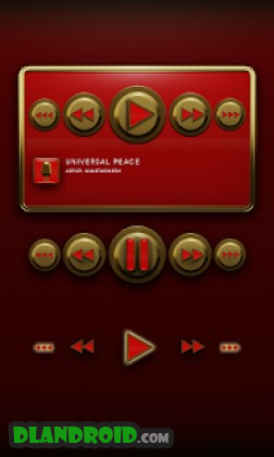Poweramp Widget Red Elegance Apk Full