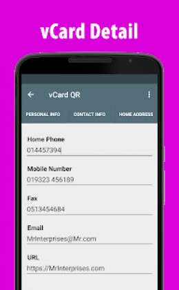 Pro vCard, MeCard, BizCard QR: create, generate QR Apk