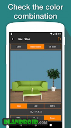 RAL + NCS color chart. 3D colors palette, fan deck Apk Full