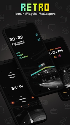 Retro Mode - Icon Pack (Neon) Apk Mod