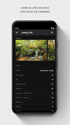 Ricoh Recipes JPEG Settings Apk