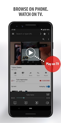 Tubio - Cast Web Videos to TV, Chromecast, Airplay Apk