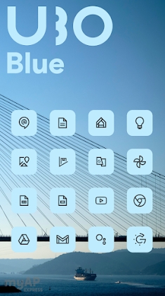 UBO Blue - Material You Pack Apk