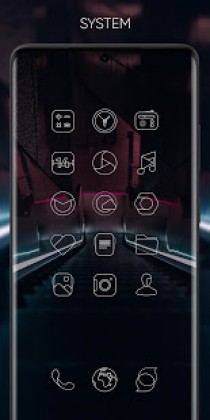 Vera Outline White – White linear icons 4.3.7 Apk Patched Mod