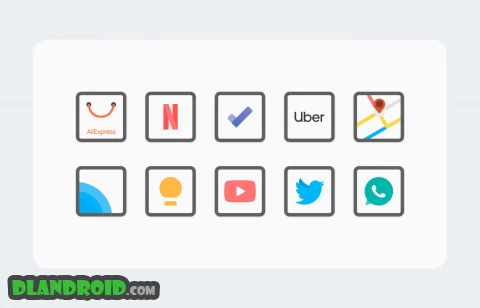 White Sweet Edge – Icon Pack Mod Apk 1.8 Patched