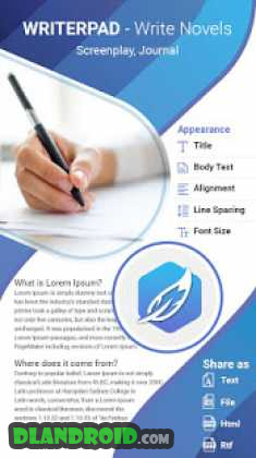 WriterPad Write Novels, Screenplay, Journal Apk