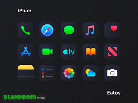 iPlum Black - Icon Pack Apk