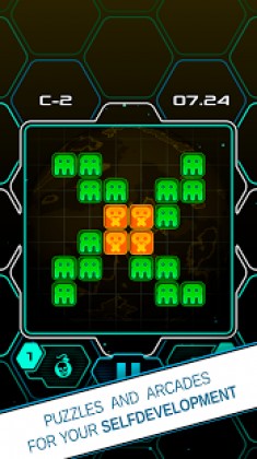 Alien Bricks - a logical puzzle and arcade Apk Mod