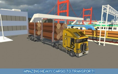 Blocky Truck Driver: Urban Transport Apk Mod