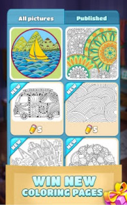 Coloring Book Blast - A Collapse & Color Game Apk Mod