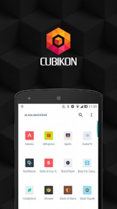 Cubikon flat icon pack Apk