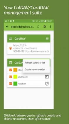 DAVdroid – CalDAV/CardDAV Sync Apk