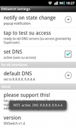 DNS switch Fan edition Apk