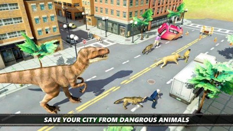 Dinosaur Simulation 2017- Dino City Hunting Apk Mod