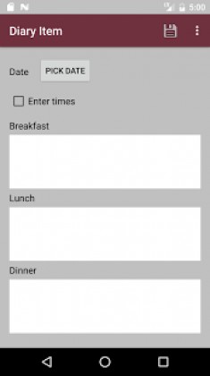Food Diary Apk