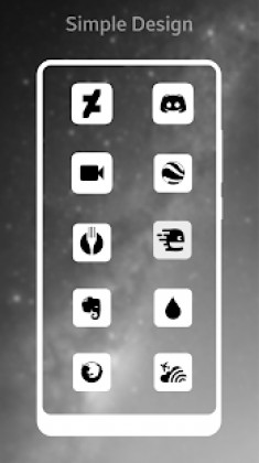 Miui 9 Dark White Amoled UI - Icon Pack Apk