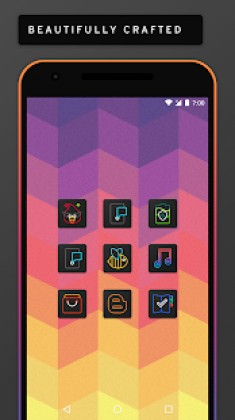 Neon Lit Icon Pack Apk