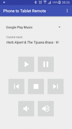 Phone to Tablet Music Remote Apk Full